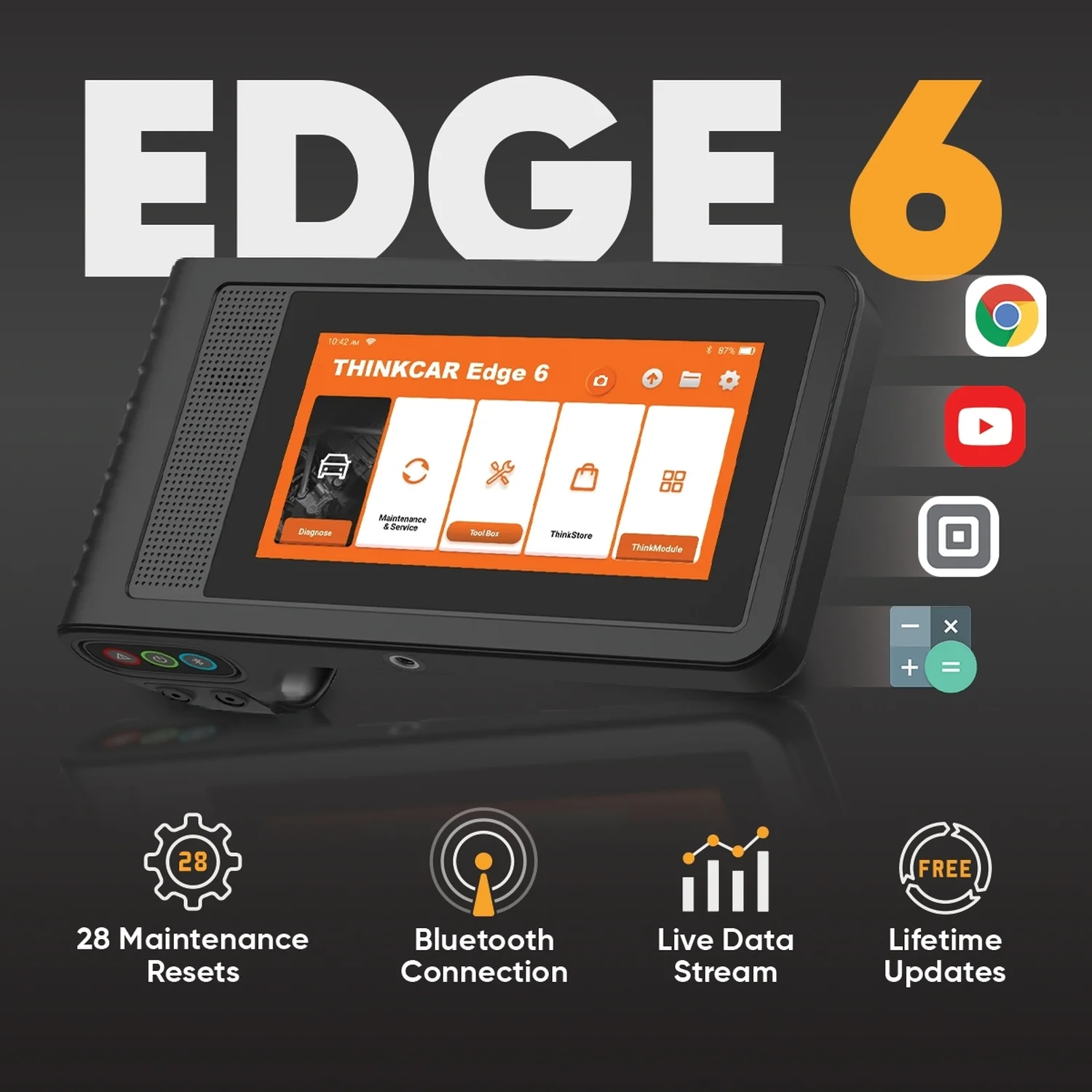 Thinkcar Edge 6 - OBD2 Scanner Vehicle Diagnostic Testing Tool Car Code Reader - Image 6