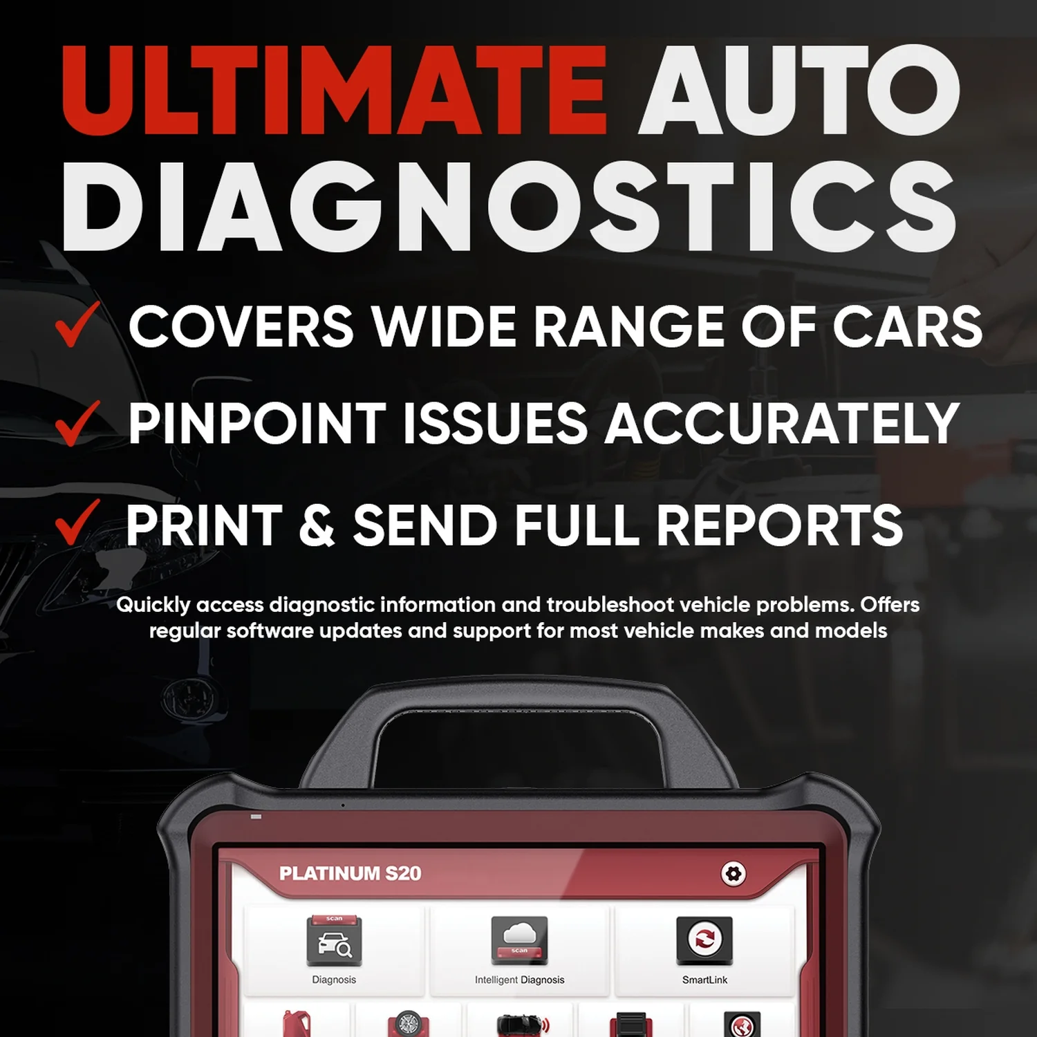 Thinkcar Platinum S20 13.3-Inch Professional Diagnostic Scanner - Advanced Bi-Directional OBD2 Tool with ECU Coding - Image 11
