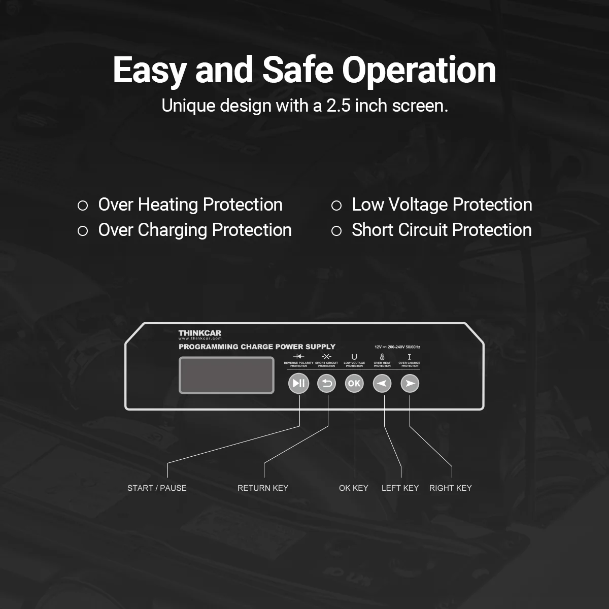 Thinkcar ThinkPPS 150 Flashing Reprograming Power Supply Vehicle Diagnostic Scan Tool - Image 7