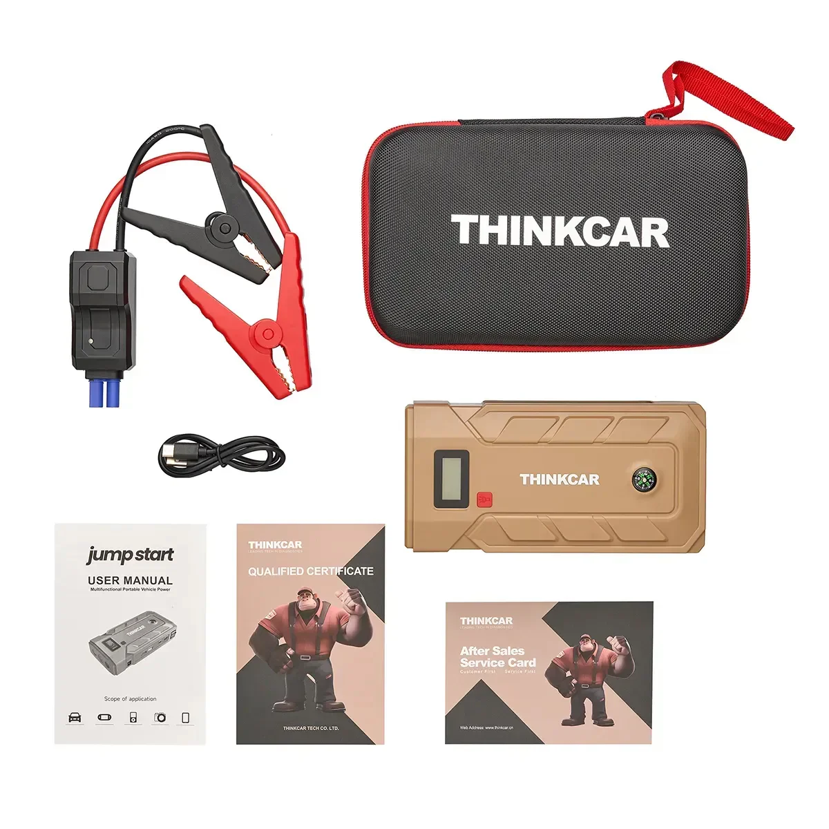Thinkcar TJS-160 Portable Car Jump Starter 16000Mah Battery Booster & Power Bank - Image 4