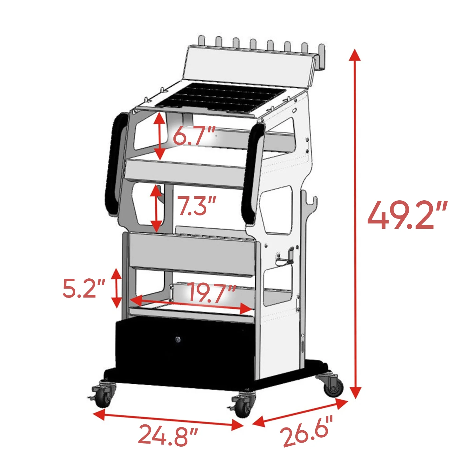 ThinkCar Rolling Tool Utility Storage Cart - Image 6