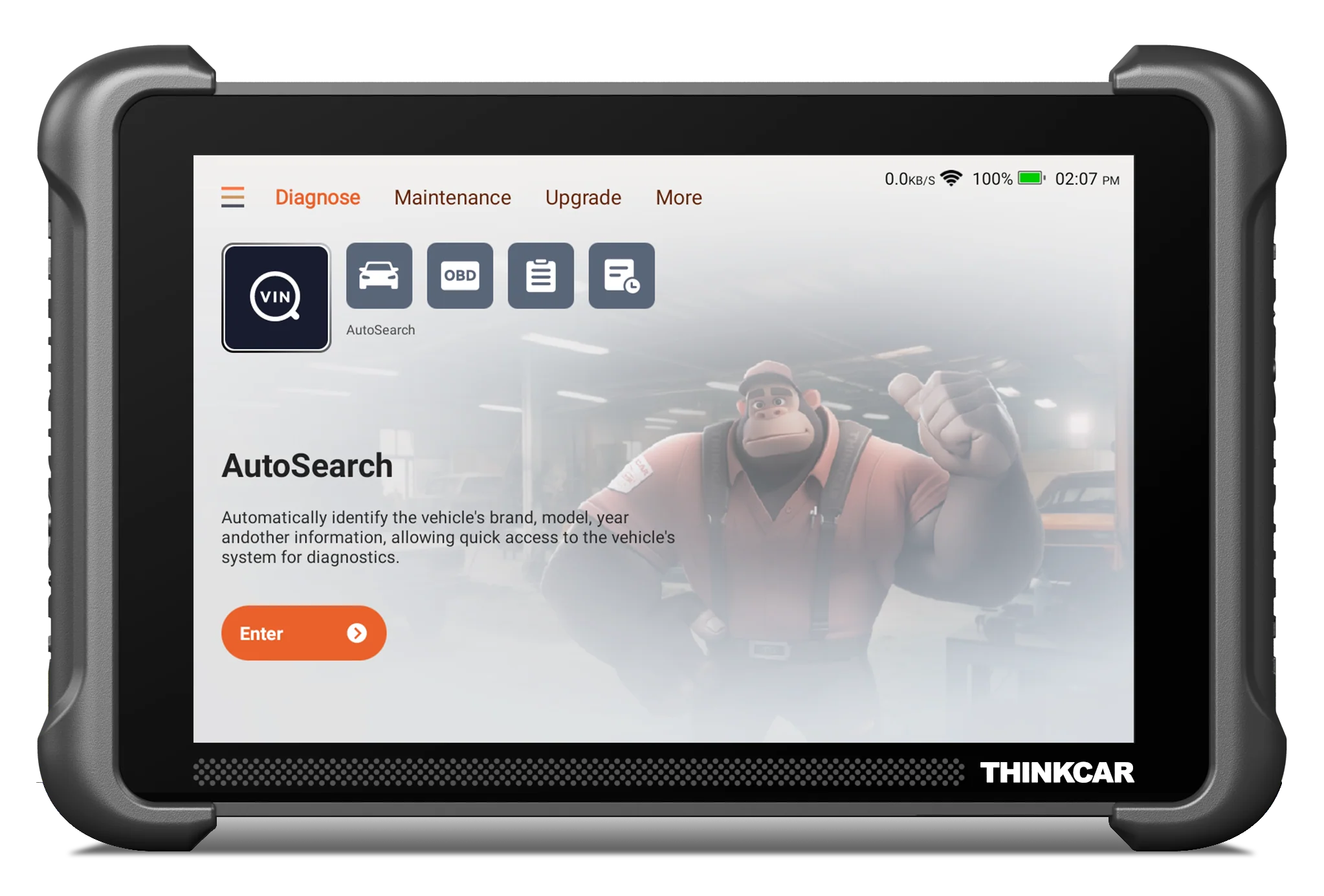 Thinkcar Platinum 191 8-Inch Professional Diagnostic Scanner - Full System OBD2 Scan Tool with Active Test Functions - Image 4