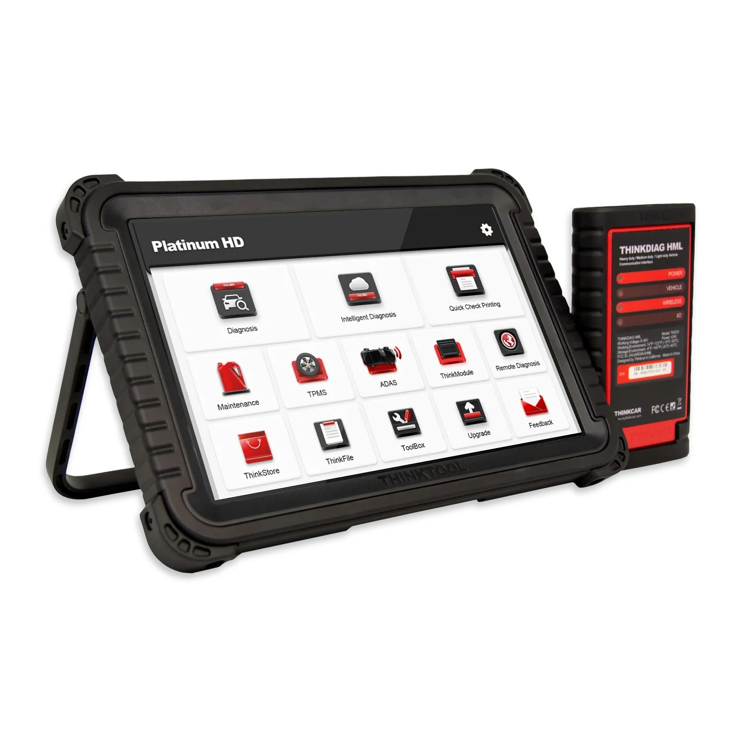 Thinkcar Platinum HD 10-Inch Heavy Duty Truck Diagnostic Scanner - Full System Bi-Directional Scan Tool for Diesel & Commercial Vehicles - Image 3