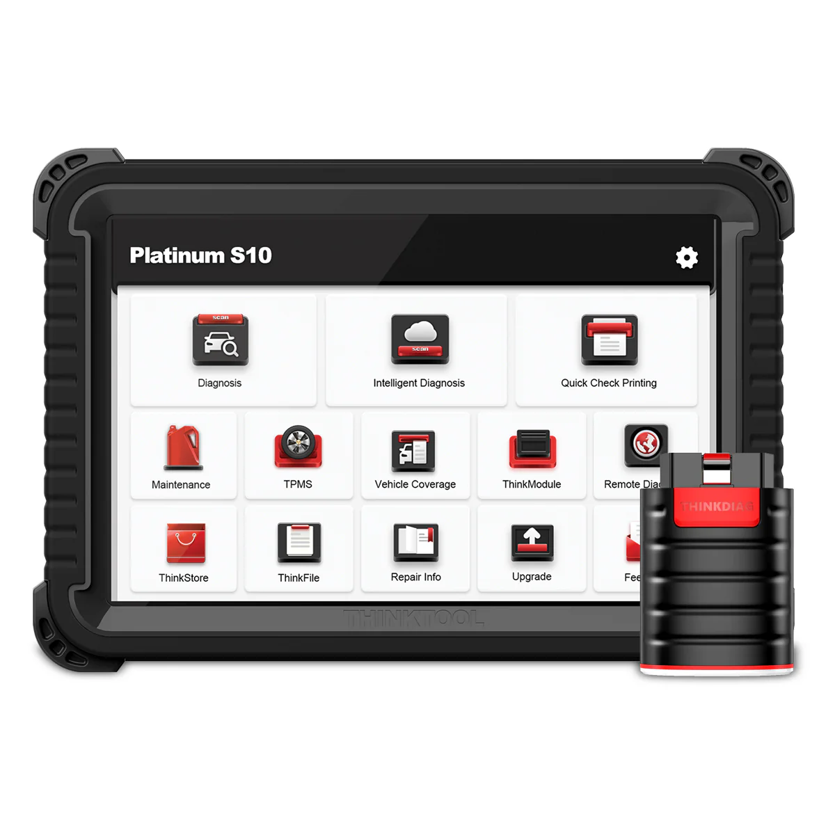 Thinkcar Platinum S10 10-Inch Professional Diagnostic Scanner - Bi-Directional OBD2 Tool with Full System Coverage